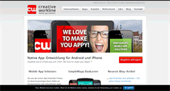 Desktop Screenshot of creativeworkline.com